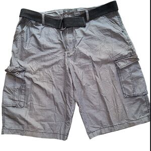 Beverly Hills Polo Club Men's Charcoal Gray Cargo Shorts Size 40